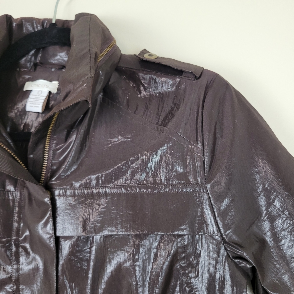 Chico's Shiney Jacket - Picture 3 of 10